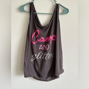 Bobbie Brooks 3X “Camo and Glitter” tank top